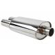 Polished Stainless Steel Muffler Tips Oval Shape Center / Dual Configuration 2.25 Outlet