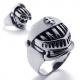 Tagor Jewelry Super Fashion 316L Stainless Steel Casting Ring PXR241
