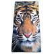 Recycled cotton polyester beach towel polyester and polyamide beach towel
