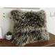 Thick Warm Soft Mongolian Fur Pillow Long Curly Wool Anti Apnea 50*50cm