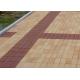 Low Water Absorption Outdoor Wood Floor Tiles , Thin Brick Pavers For Garden / Landscape