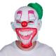 Scary Evil Clown Costume Masks Green Horned 28*40cm Prop Toy