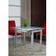 Fashionable 1200mm Length Glass Extendable Dining Table With Euro Style DT-944