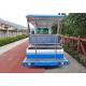 Square Amusement Park Electric Tractor , CE Electric Sightseeing Vehicles