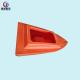 Red Orange Rotational Moulding Products / Roto Molded Plastic Boats