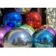 Customized Giant Hanging Various Colors Inflatable Mirror Ball Shiny Disco Mirror Sphere Balloon