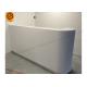 Antipollution White Small Reception Desk With Modified Acrylic Material