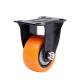 Industrial Furniture Trolley with Orange Single Bearing Caster Wheel and Plastic Tire Mark