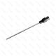 M12 Molded Stainless Steel PT100 Temperature Sensor 4 Wire 102mm Long