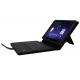 Adjustable stand high grain leather Motorola Xoom Keyboard Case / Cases with touch pad