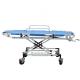 Blue Aluminum Alloy Emergency Ambulance Stretcher Bed For First Aid