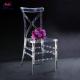 Stackable PC Acrylic Fork Back Clear Resin Chair For Wedding Hotel Party Banquet