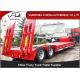 2 axle 40 ton low bed semi trailer ,Low loader truck trailer with mechanical ramps