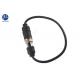 Waterproof IP67 5 Pin Din CCTV Camera Cable 12V to 24V Power Black Color