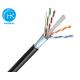 PVC Jacket FTP CAT6 Outdoor LAN Cable 305m Shielded Ethernet Cable