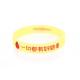 Breast cancer bracelet printed yellow color adult size eco-friendly