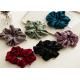 Fabric label words logo beaded hair scrunchies women  hair rope temperament hair accessories high elastic band