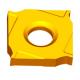 XSEQ1202,Yellow Square Carbide Inserts , HRC40-60 Carbide Insert Milling Cutters