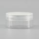 PET Cylinder 100ml Empty Transparent Cosmetic Jars