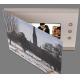 Leather 4.3 Inch Hard Cover Lcd Video Brochure Card With Touch Screen / SD Card