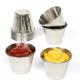 2.5oz Metal Sauce Cups Stainless Steel Dipping Sauce Cups Salad Dressing Container Condiment Containers Portion Cup