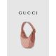 Designer Branded Shoulder Bag Gucci Ophidia Small Pink GG Canvas Cotton Linen Lining