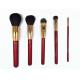 Brown Cruelty Free Bristles 5pc Soft Makeup Brushes Set