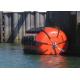Polyurea Spraying Coating Inflatable Dock Fenders With Chain And Tyre Net