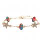 Handmade Chain Link Bracelet With Rectangle / Sakura / Star / Zircon Pendant