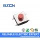 RED Low Profile Tactile Switch , 4 Pin Tactile Switch 6.2X6.2 Mm Middle Travel