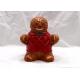 Gingerbread Man Ceramic Cookie Jar Holiday Gifts With Red Cloth Cookie Jar