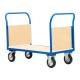 75kg Steel Platform Push Cart Double Handle Flatbed Push Cart