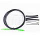 OFTK Fiber Optic Patch Leads 3.5mm Black LSZH Jacket SC/APC Connectors Heat Shrinkable