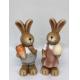 Polyresin Rabbit Figurine Home Resin Garden Decor Handmade Craft