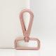 Customized Coffee Pink Color 38mm Metal Strap Zinc Alloy Swivel Snap Hook for Handbag
