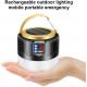 OEM Solar Rechargeable Camping Lantern ABS Rechargeable