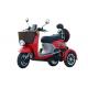 30km/h Max Speed Cargo Tricycle Motorcycle 60V 800W Hub Motor With Front / Rear Basket