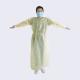 PPE Disposable Waterproof Protective Isolation Gown 25gsm PP Non Woven Isolation Gowns with elastic c