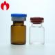 Pharmaceutical 5ml Clear or Amber Mini Lyophilization Glass Vials With Cap