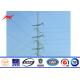  Gr65 Galvanized 9M Electric Steel Power Pole For Power Transmission