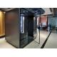 Tempered Glass Soundproof Meeting Pod Movable Quiet Silence Working