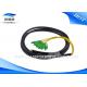 4 / 8 / 12 Core Waterproof Fiber Pigtails Patch Cords , SC APC Multi Mode Fiber Pigtail