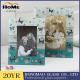 Customized Design Glass Wedding Photo Frames For Office / Home Ornament