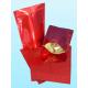 Glossy Plain Red Foil Pouch Packaging Stand Up For Coffee Bean