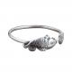Sterling Silver Fish Design Engraved Retro Cuff Bracelet for Women (SZ0309)