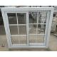 PVC UPVC Double Pane Glass White Vinyl Sliding Window With Grill Mosquito Mesh