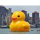 Outdoor Water Advertising Inflatable Duck Model Big Yellow Rubber Duck For Commercial