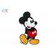 Custom Design Lovely Mickey Mouse Embroidered Patches Iron - On Backing For T Shirt