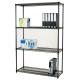 Carbon Steel Adjustable Wire Shelving Unit 4 Layers  In Work Place