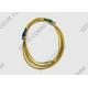 Yellow 100M SC APC to SC UPC Duplex Fiber Patch Cord Multimode